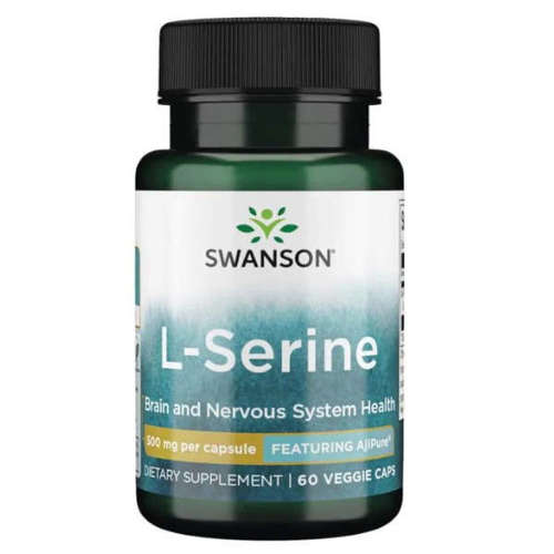 SWANSON AjiPure L-seryna 500 mg 60 kaps