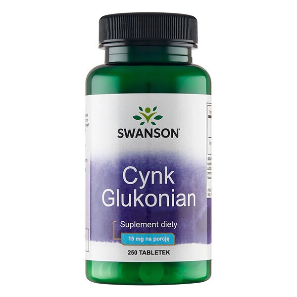SWANSON Cynk (Glukonian) 15mg 250 tabs