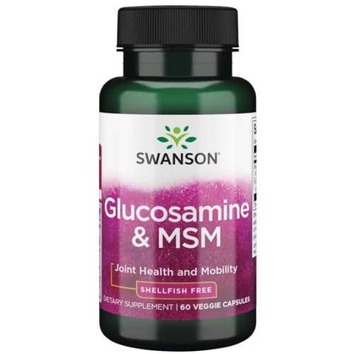 SWANSON Glukozamina & MSM 60 kaps