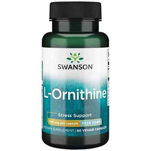 SWANSON L-Ornityna 500 mg 60 kaps