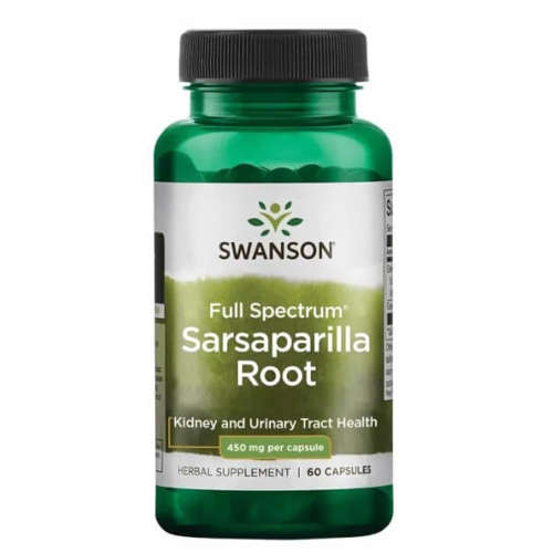SWANSON Sarsaparilla Kolcorośl 450 mg 60 kaps