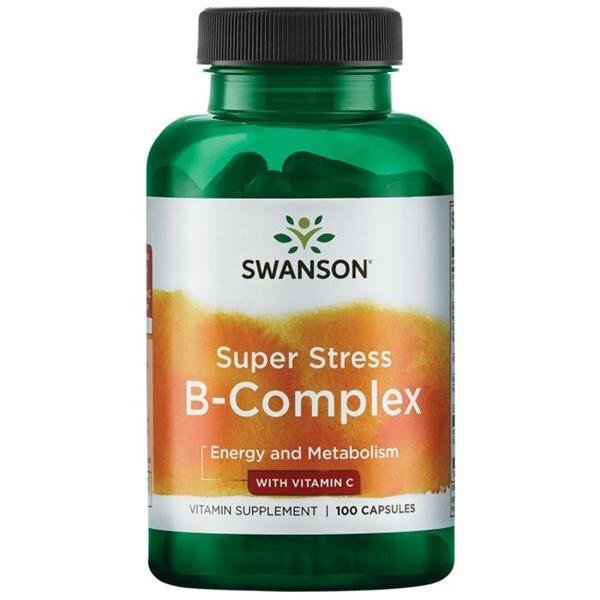 SWANSON Super Stress B-Complex z Witaminą C 100 kaps