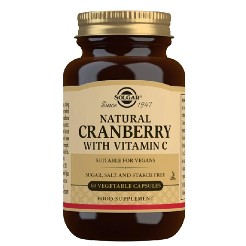 Solgar Natural Cranberry WWith Vitamin C 60 vkaps 