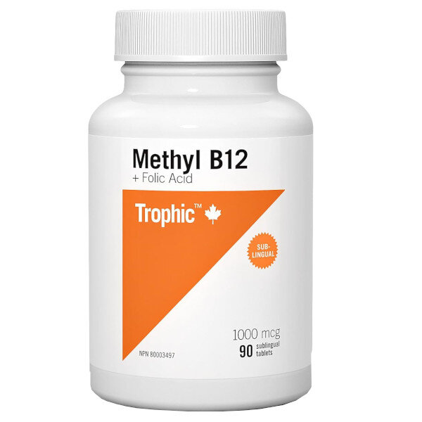 TROPHIC Methyle B12 + Acide Folique 1000mg 90 tabl