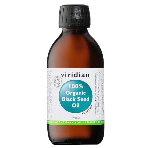 VIRIDIAN 100% Organic Black Seed Oil 200 ml