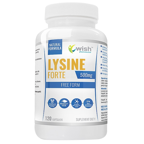 WISH L-lizyna Lysine Forte 500mg 120 vkaps