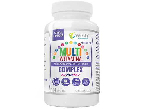 WISH Multiwitamina Complex Forte + Prebiotyk 120 kaps
