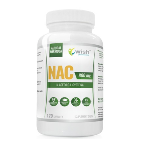 WISH NAC N-Acetylo-L-Cysteina 800mg 120 kaps