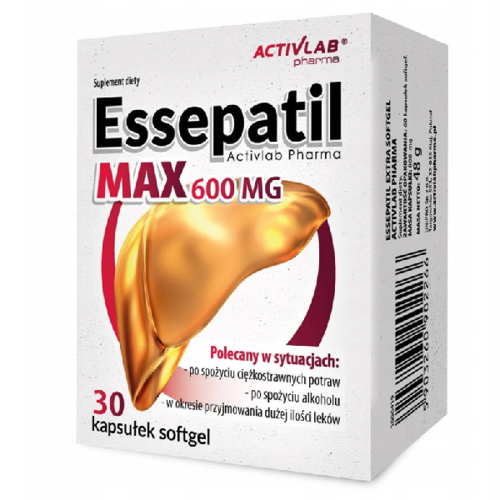 Wsparcie Wątroby Kompleks Fosfolipidy ACTIVLAB Essepatil EXTRA MAX 30 kaps