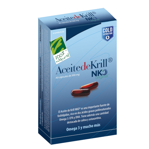 data|100% NATURAL Aceite De Krill NKO 500 mg 40 kaps