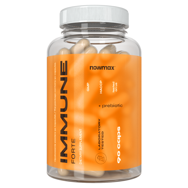 nowmax® Immune Forte + Prebiotic 90 kaps